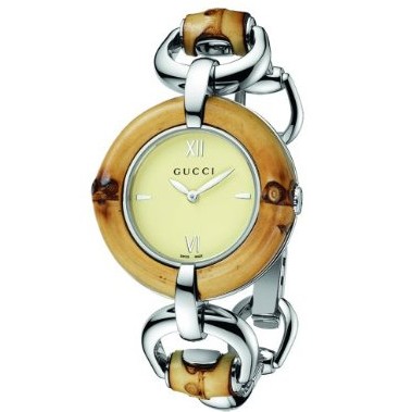 Gucci Women's YA132404 Bamboo Special Edition Gucci Iconic Design Natural Bamboo Watch $1,050.00