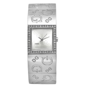 休閑時尚款！GUESS Women's I70607L1 G2G Stainless Steel水晶時尚女式腕錶 特價僅售$110.25 