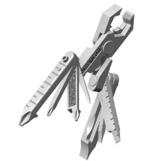 Swiss+Tech MMTWSS-PS 19-in-1 Micro-Max Xi Key Chain Multi Tool Set $8.94(64%)