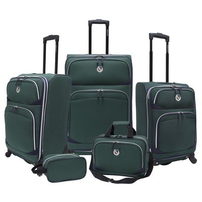 Travelers Choice Luggage Beverly Hills Country Club San Vincente 5 Piece Spinner Set $108.64