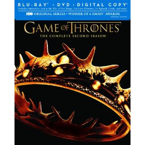 大降！《权力的游戏》(Game of Thrones) 第二季 (蓝光/DVD套装+数码副本) 只要$29.99 