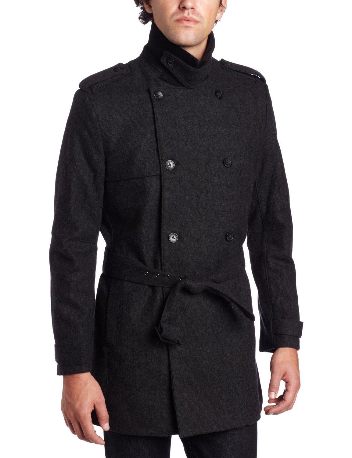 Calvin Klein Sportswear Men's Modern Wool Trench Coat     $59.31（76%off）