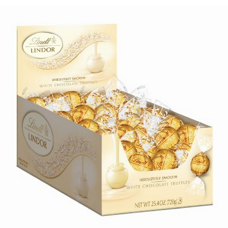 Lindt Lindor Truffles White Chocolate, 60-Count Box $11.39,$12.99