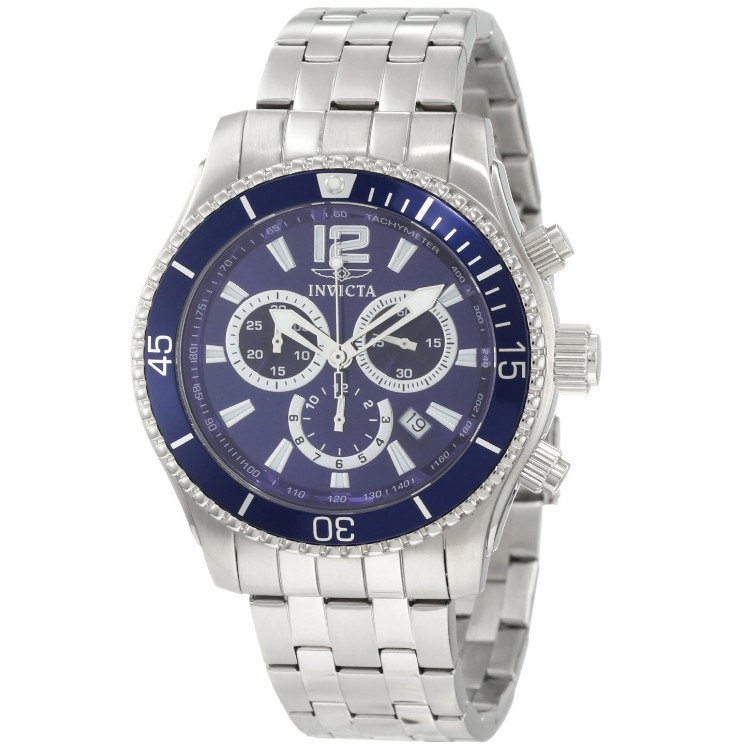 Invicta 0620 II 男款不鏽鋼計時腕錶 $73.93免運費
