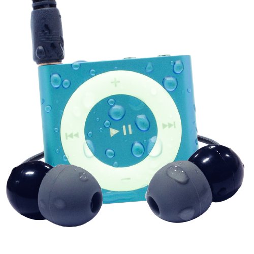 Waterfi 100% Waterproof iPod Shuffle Swim Kit with Dual Layer Waterproof/Shockproof Protection (Blue) $124.99+free shipping