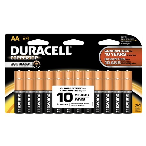 Duracell Coppertop Aa Batteries 24 Count $12.40