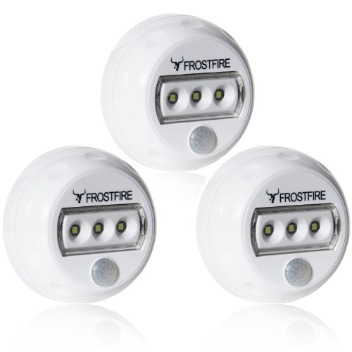 Frostfire Motion Sensing LED Stick Anywhere Nightlights (3-Pack) $17.89