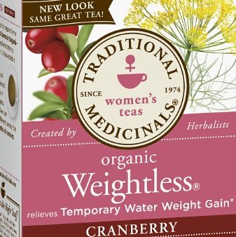 Traditional Medicinals Organic Weightless, Cranberry, 16-Count Boxes (Pack of 6)$16.93