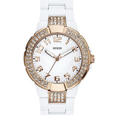 Guess Women's U11661L1 White Resin Quartz Watch with White Dial $86.95(24%off) + $7.95 shipping 