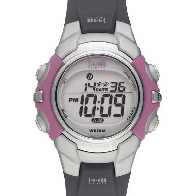 亚马逊最佳销售！Timex天美时1440运动款电子手表（黑/粉色）特价$14.88(25%off)