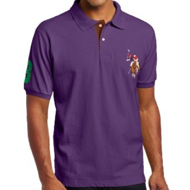 U.S. Polo Assn.短袖T恤Solid Polo 最低$20.74(45%)，八折后仅$16.59