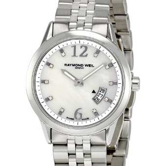 Raymond Weil 雷蒙威5670-ST-05985 Freelancer 系列女款珍珠母錶盤腕錶 特價$571.50包郵