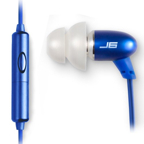 JLAB J6M-BLU-FOIL JBuds High Fidelity Ergonomic Earbuds Style Headphones with Mic, Sapphire Blue $14.99(83%off)