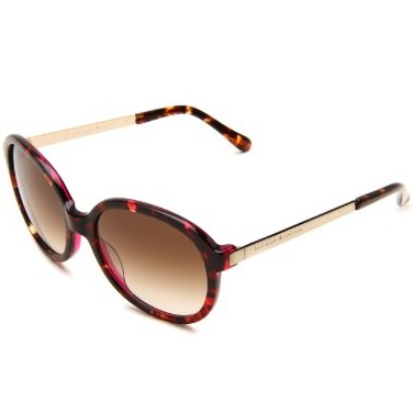Kate Spade Women's Albertine Round Sunglasses, Tortoise Fuchsia $59.99(53%off) + Free Shipping 