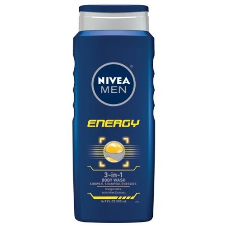Nivea For Men Energy Hair and Body Wash, 16.9-Ounce Bottle (Pack of 3) $6.91