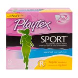 Playtex Sport 无香型卫生棉36片 点击coupon后 $4.62免运费