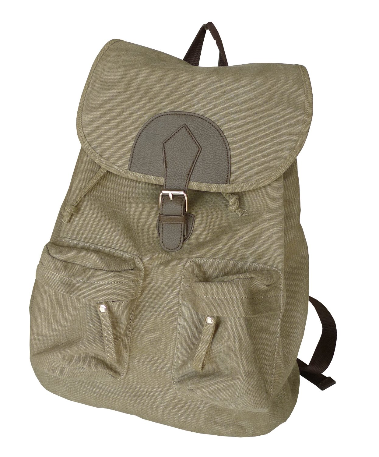 Otium 20228NKA Leisure Canvas Bagpack Backpack, Military Khaki  $34.69（39%off）