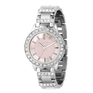 Fossil Women's ES2189 Stainless Steel Bracelet Pink Mother-Of-Pearl Glitz Analog Dial Watch    $61.41(35%)