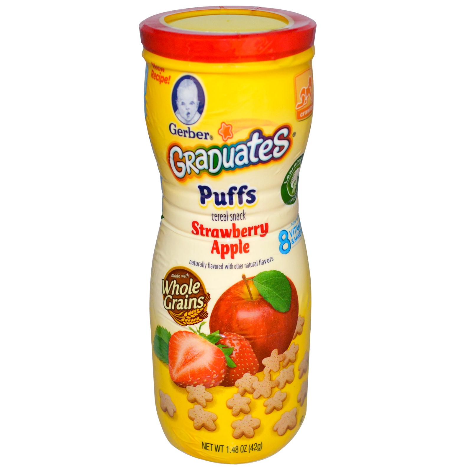 Gerber Graduates Puffs, 1.48-Ounce Canisters (Pack of 6)   $10.60