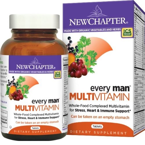 New Chapter Every Man, Men's Multivitamin Fermented with Probiotics + Selenium + B Vitamins + Vitamin D3 + Organic Non-GMO Ingredients - 72 ct, only $18.23 free shipping