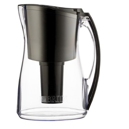 Brita Marina Water Filter Pitcher, Black, 8 Cup, only $19.99