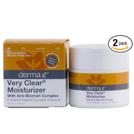 Derma E Very Clear 2oz问题肌肤专用舒缓保湿面霜（2瓶）$22.76免运费