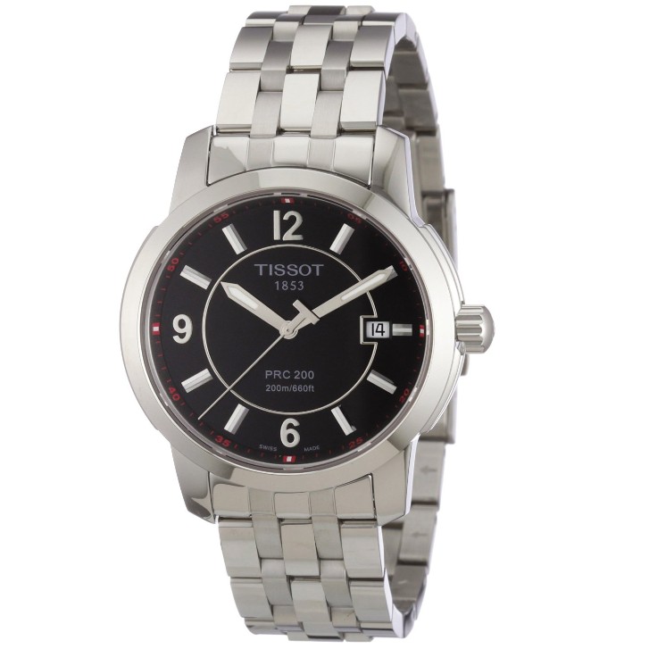 Tissot Men's T0144101105700 PRC 200 Black Dial Watch $275.00+free shipping