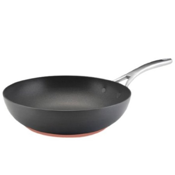 Anolon Nouvelle Copper Hard Anodized Nonstick 12-Inch Open Stir Fry $33.99+free shipping
