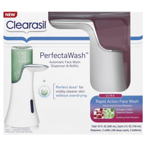Clearasil Perfectawash Automatic Face Wash Dispenser and Refills, 10 Ounce $6.85(66%off)