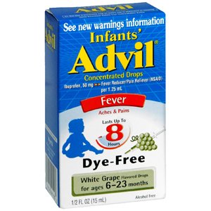 全5星好评！Advil 8小时强效力婴儿退烧滴剂15ml*3瓶   $13.75（52%off）包邮