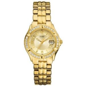 GUESS Women's U85110L1 Dazzling Sporty Mid-Size Gold-Tone Watch  $63.29 (26%)