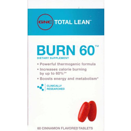 GNC Burn 60 - 60 Tablets - 1 Pack $13.98(60%OFF)