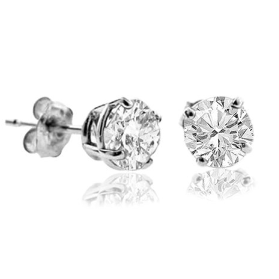 1/2 CT Diamond Stud Earrings 14k Gold (I2 Clarity) $299.99 (70%off)