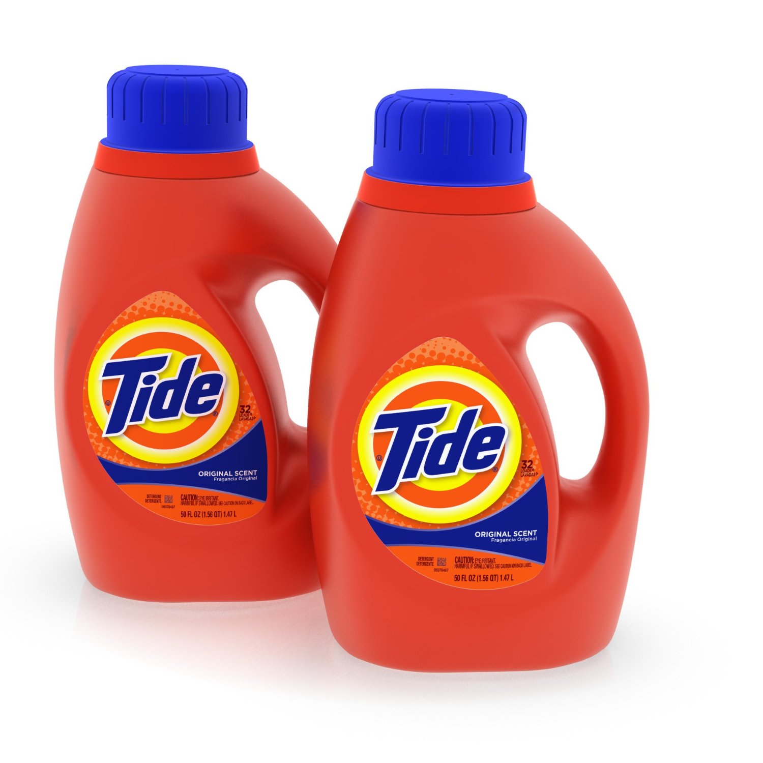 Tide Original Scent Liquid Laundry Detergent , 50 Fl Oz, 2 Count $9.90