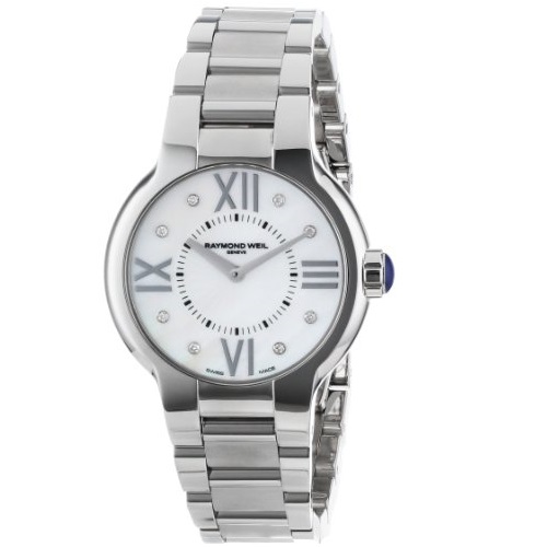 Raymond Weil Women's 5932-ST-00995 Noemia Mother-Of-Pearl Diamond Dial Watch, only $465.00, free shipping