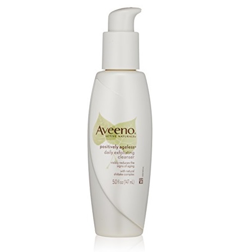 Aveeno Active Naturals Positively Ageless Daily Exfoliating Cleanser With Natural Shiitake Complex, 5 Ounce, only $5.91, free shipping after using SS