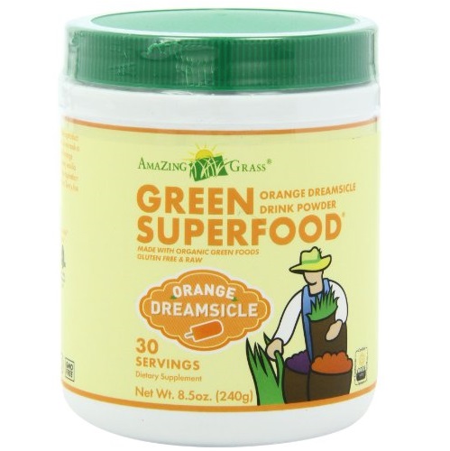 史低價！Amazing Grass Orange Dreamsicle綠色超級食物粉8.5oz，原價$29.99，現點擊coupon后僅售$14.15，免運費 