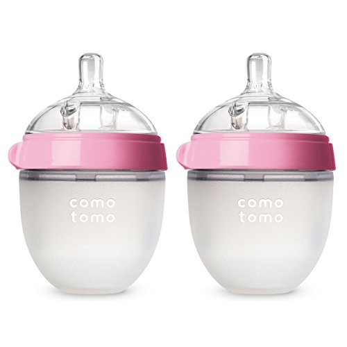 Comotomo Baby Bottle, Pink, 5 Ounce, 2-Count, only $15.70