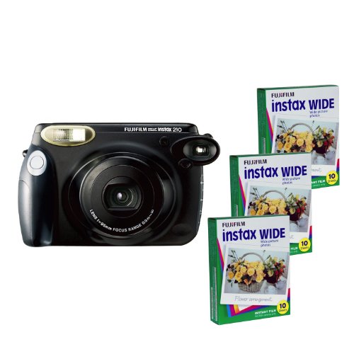 Fujifilm INSTAX 210 Instant Photo Camera Kit and 3 Fujifilm Instax Wide Film with 10 Exposures FU64-IN210K30 $92.55 +free shipping