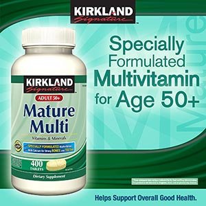 Kirkland Signature Mature Multi Vitamins & Minerals with Lycopene and Lutein 400 Tablets $14.10