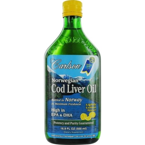 Carlson Norwegian Cod Liver Oil, Lemon 500 ml $33.25+free shipping