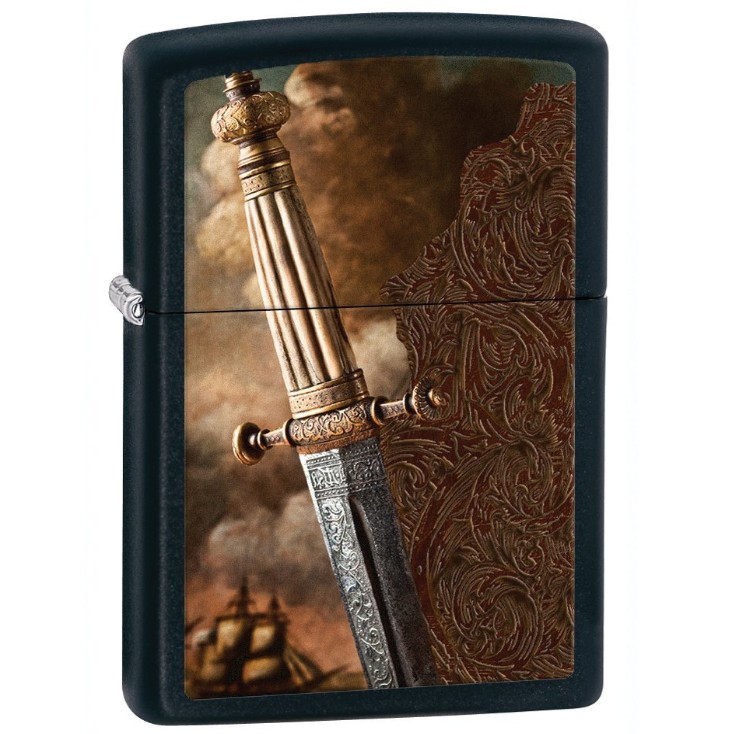 Zippo Matte Sword of War Lighter $11.00 + $4.99 shipping