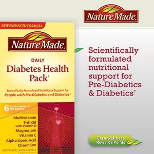 Nature Made Diabetes Health Pack - 60 Packets $18.75