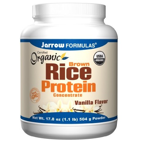 Jarrow Formulas Brown Rice Protein Concentrate, Vanilla Flavor, 1.1 Pound $10.25