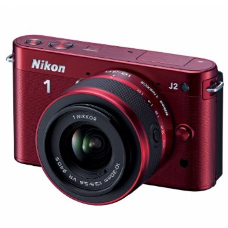 Nikon 1 J2 10.1 MP HD Digital Camera with 10-30mm VR Lens (Red) $299.99+free shipping