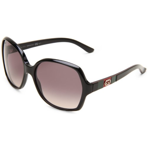 GUCCI Women's GG3538S Butterfly Sunglasses,Black Frame/Dark Gray Lens,One Size   $136.99 + $9.95 shipping