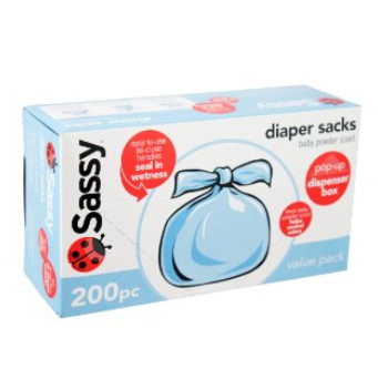 Sassy Baby Disposable Diaper Sacks, 200 Count, only $4.99