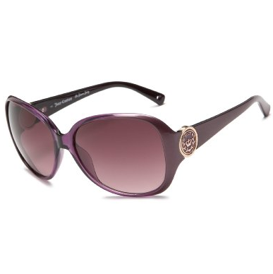Juicy Couture Women's Dame Glam Sunglasses,Purple Crystal Frame/Burgundy Gradient Lens,one size $72.99(26%off)