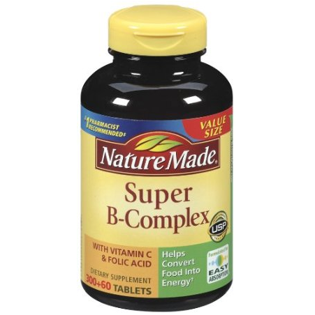 Nature Made Super B Complex Tablets, Value Size, 360 Count $7.54 with Ss