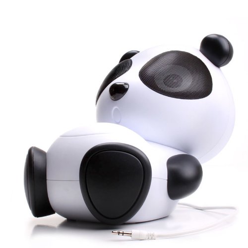 GOgroove Panda Pal 熊猫造型便携式大功率立体声音响 $25.99包邮